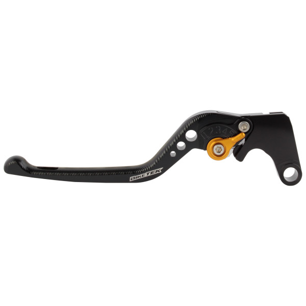 biketek Biketek adjustable cnc clutch lever short  - black / gold adjuster - #c83s